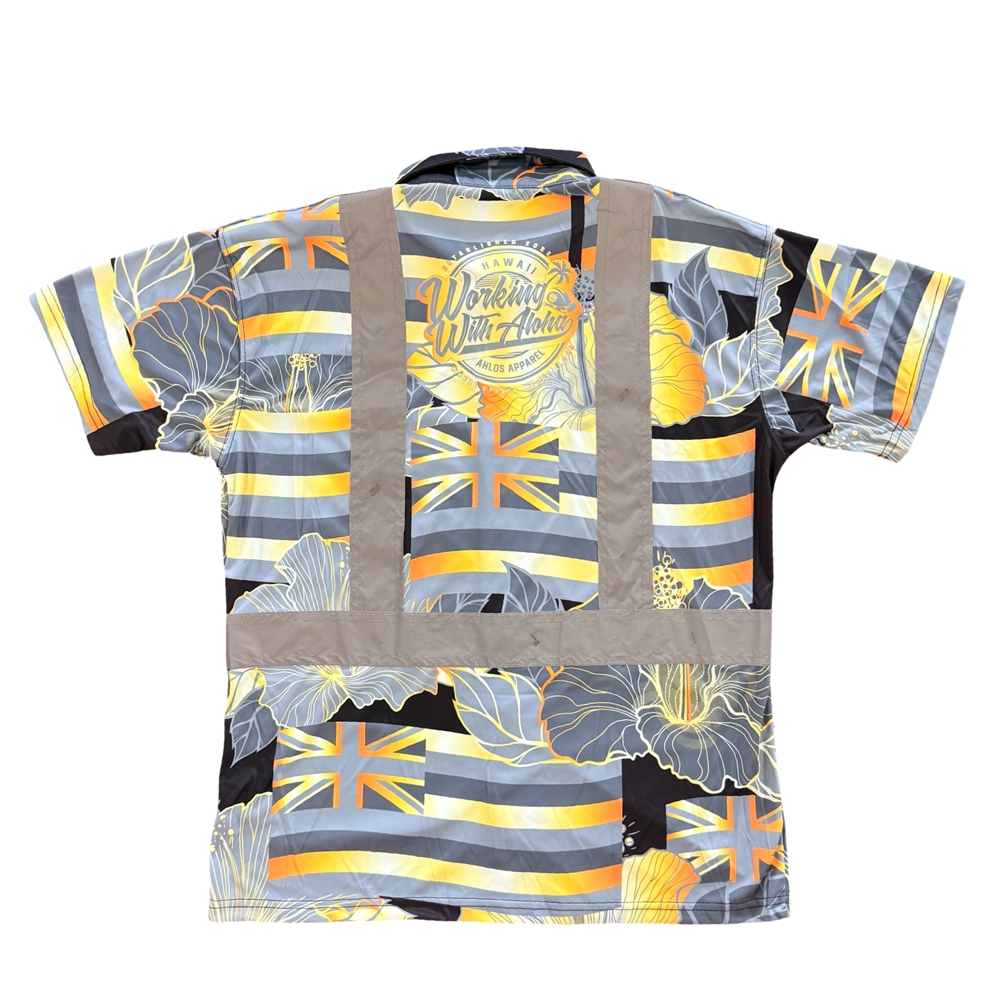 STATE OF ALOHA - S/S POLO CLASS 2 - BLACK & GOLD