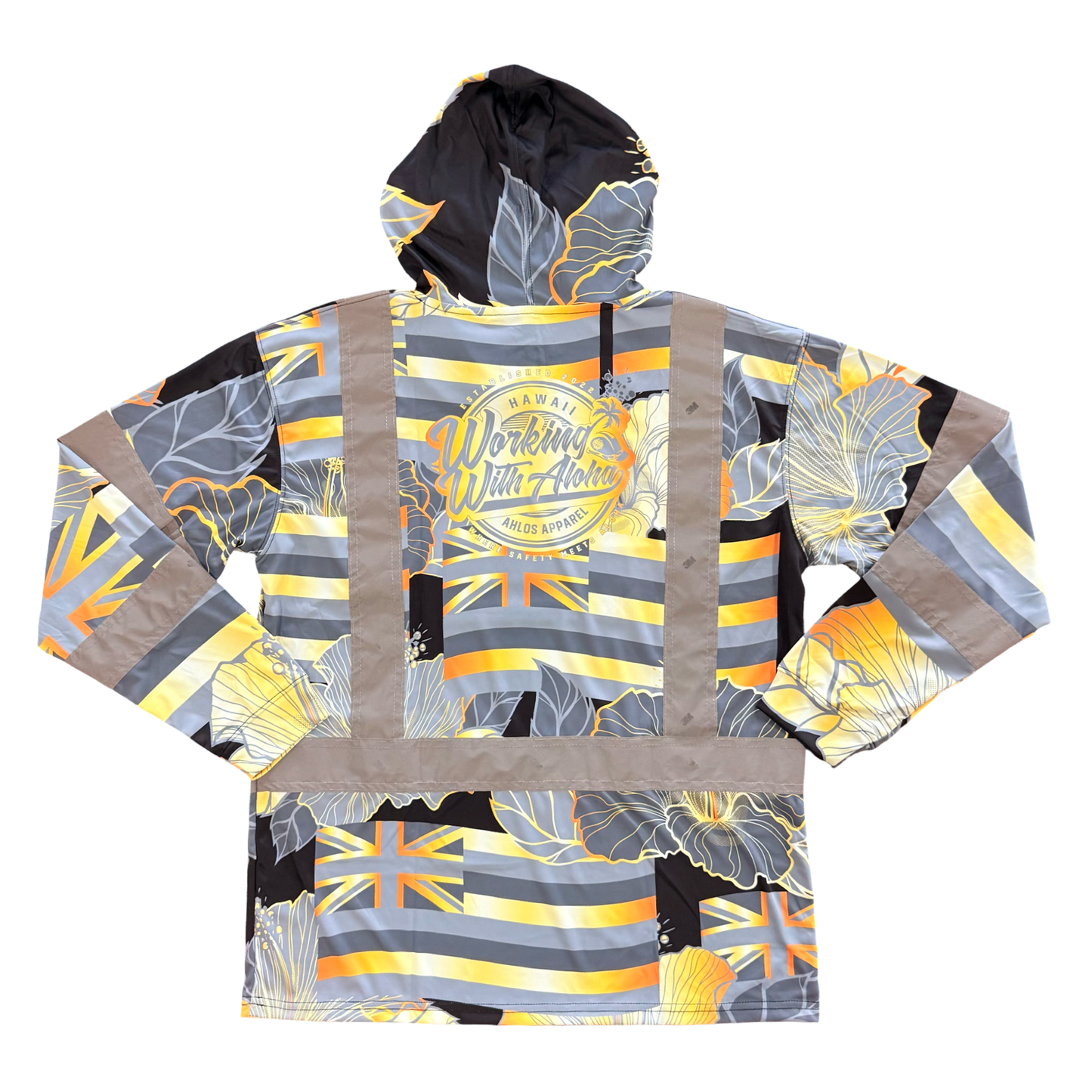 STATE OF ALOHA - L/S HOODIE CLASS 3 - BLACK & GOLD