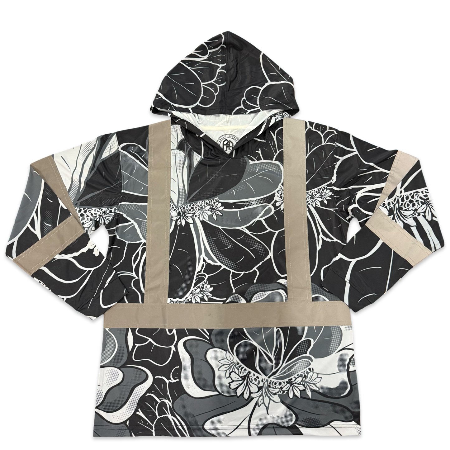 NAUPAKA - LONG SLEEVE HOODIE - CLASS 3 - BLACK
