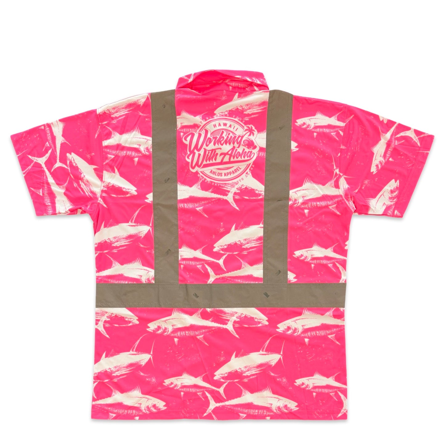 DA AHI RUN - SHORT SLEEVE POLO - PINK