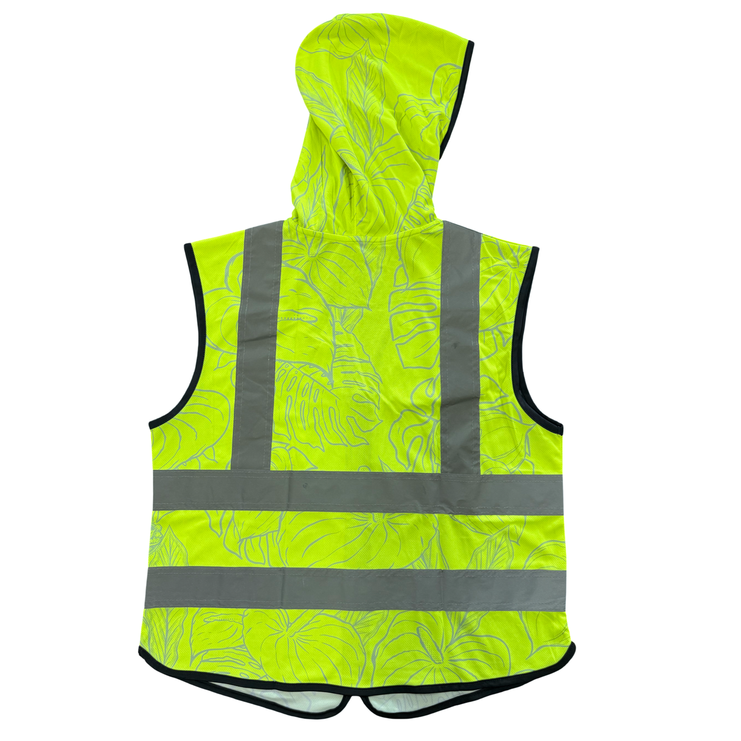 SAFETY VEST HOODIE- ANTHURIUM MIST - YELLOW