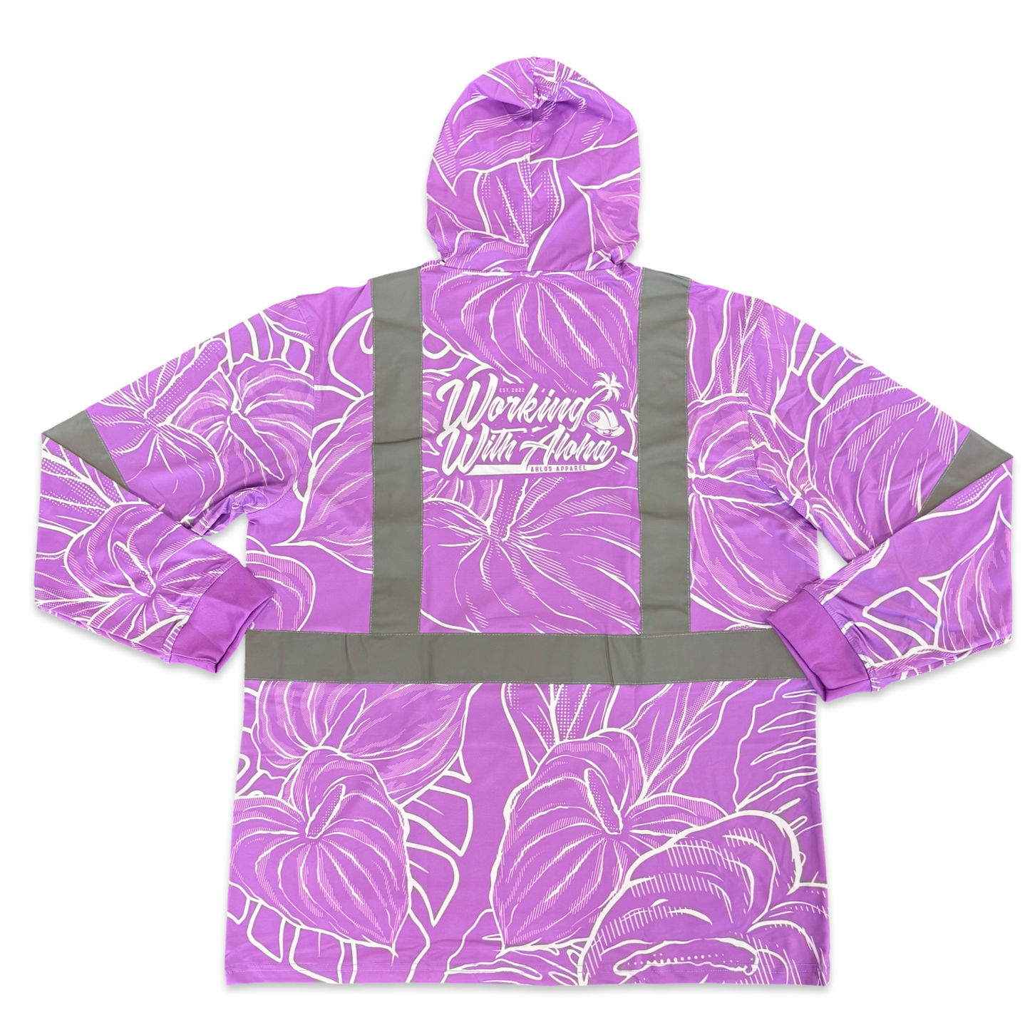 ANTHURIUM MIST - L/S HOODIE - PURPLE