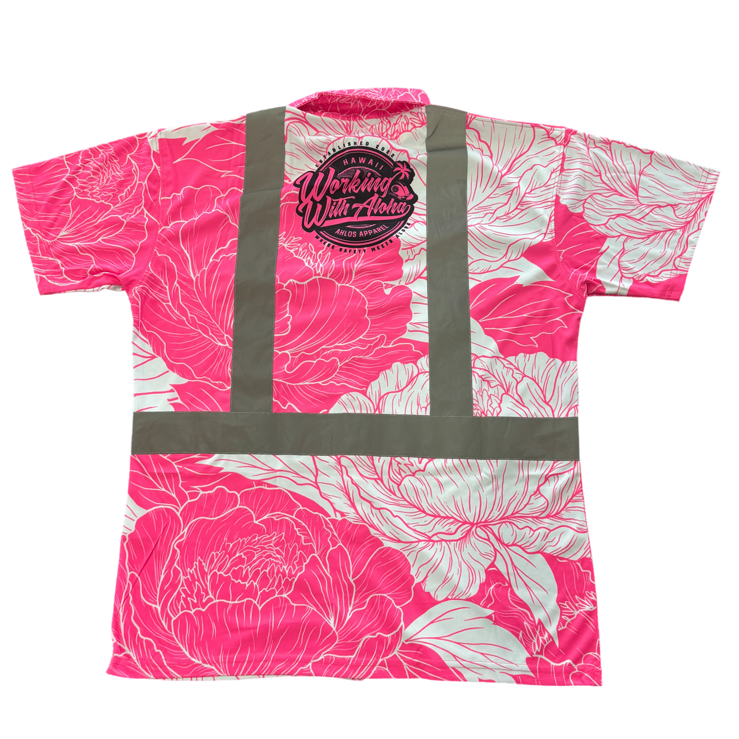 PEONIES- SHORT SLEEVE POLO - PINK