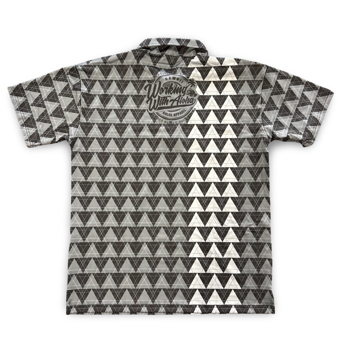 LOKAHI PLAID - CLASSIC POLO - BLACK