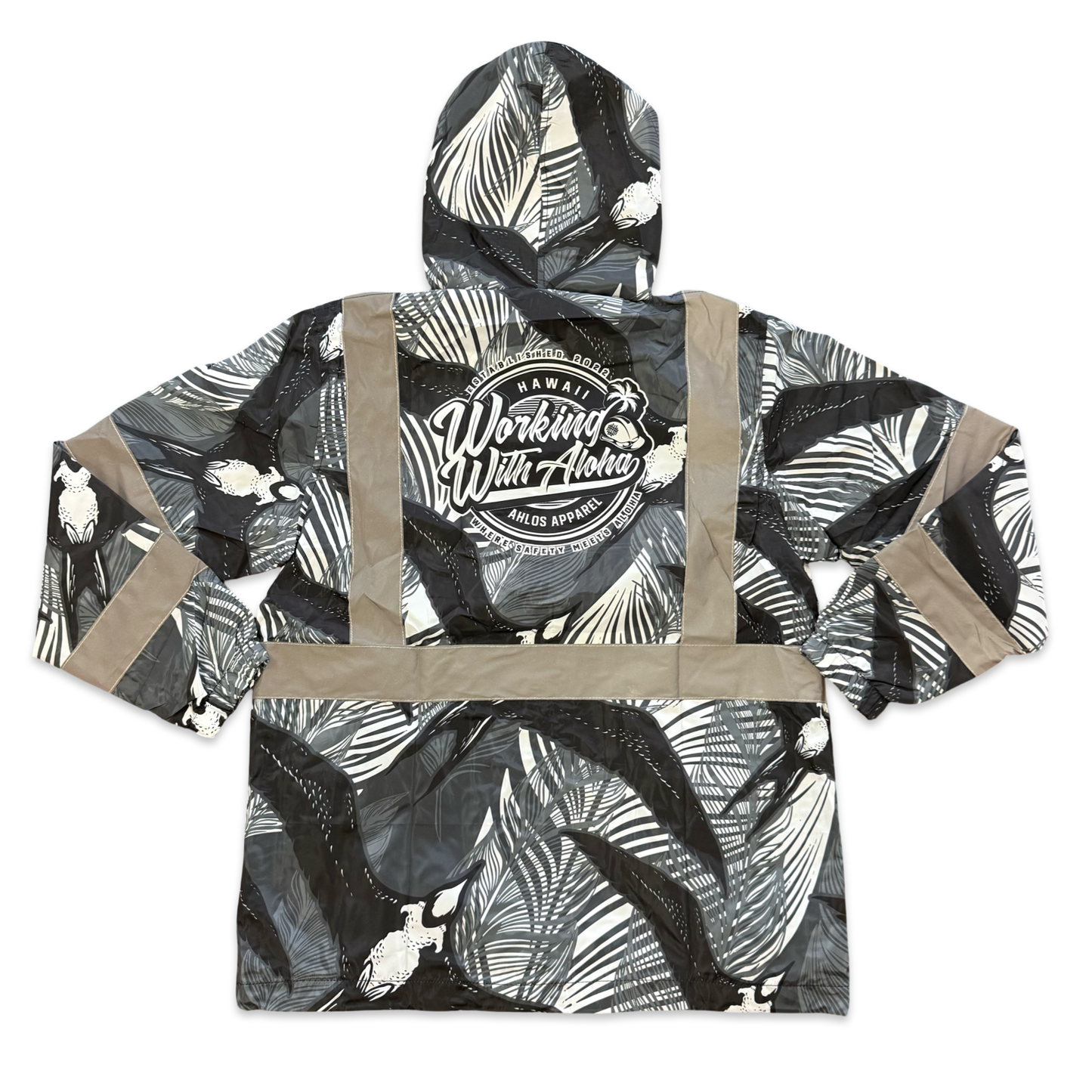 IWA BIRD - WINDBREAKER JACKET - BLACK / WHITE
