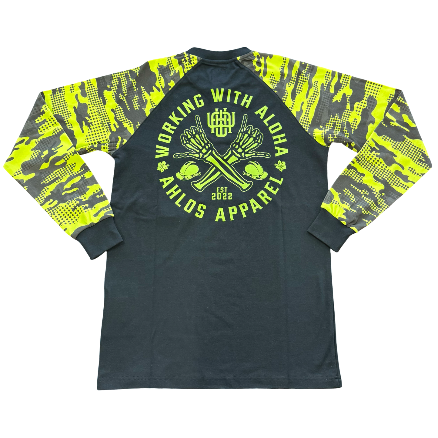FR LONG SLEEVE TSHIRT -GREEN CAMO