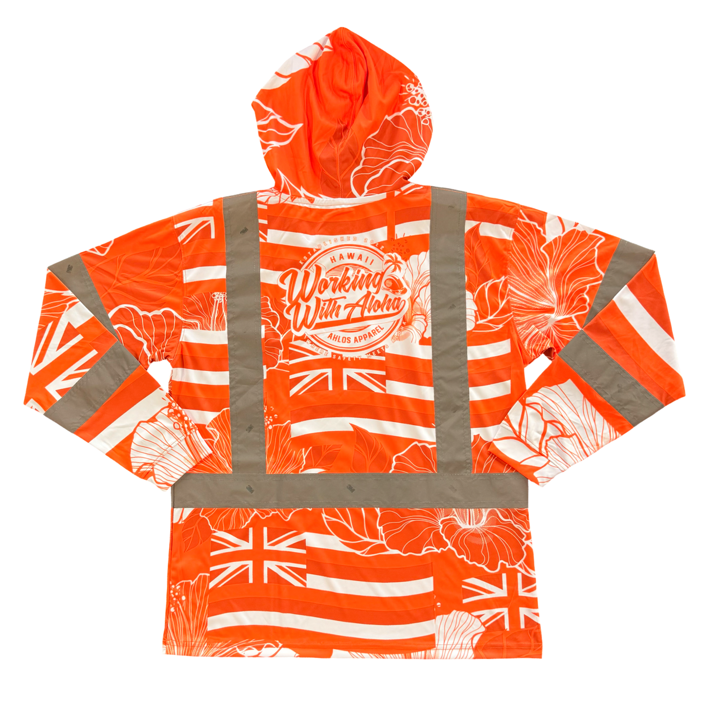 STATE OF ALOHA - L/S HOODIE CLASS 3 - ORANGE