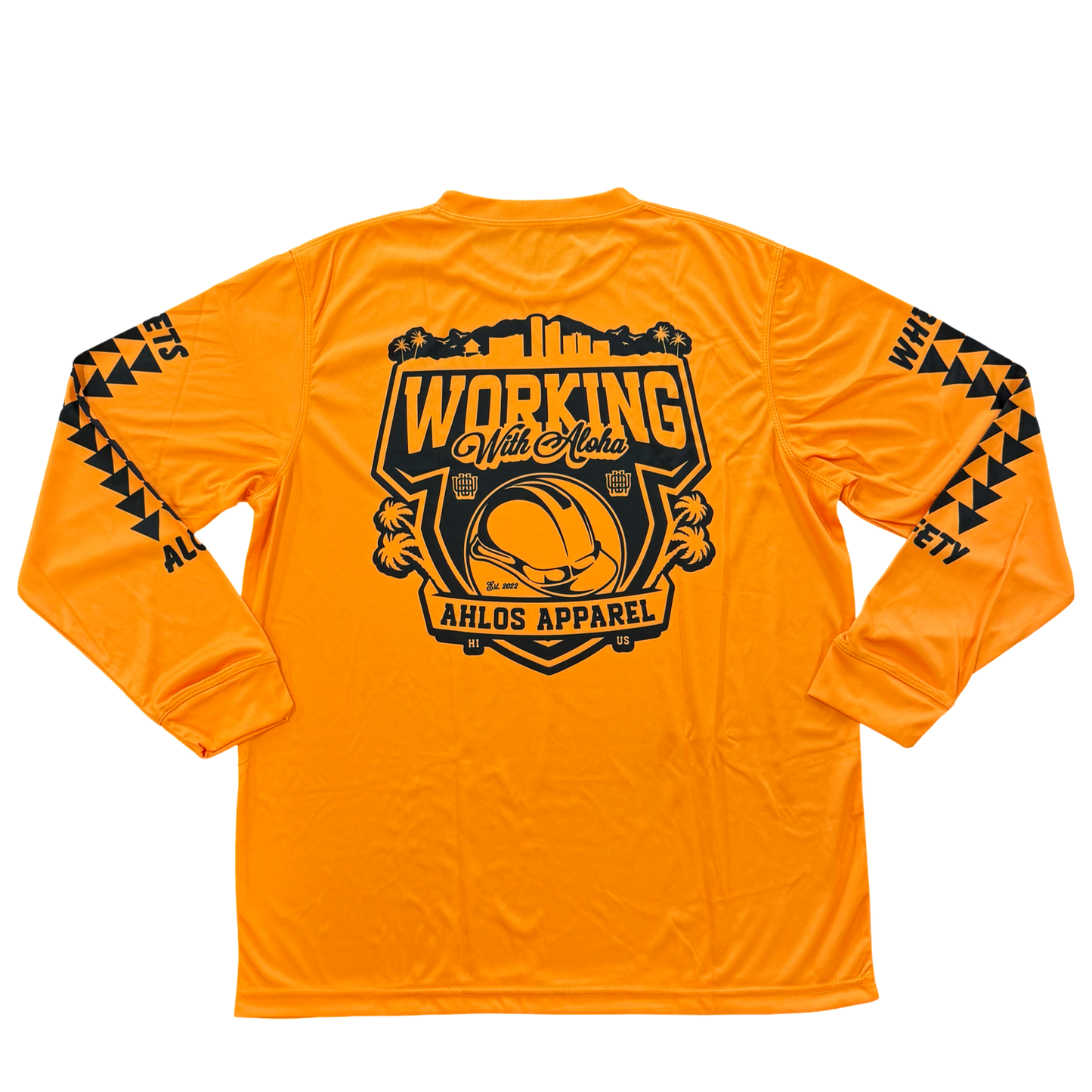 LONG SLEEVE - WWA LOKAHI ESSENTIALS -ORANGE