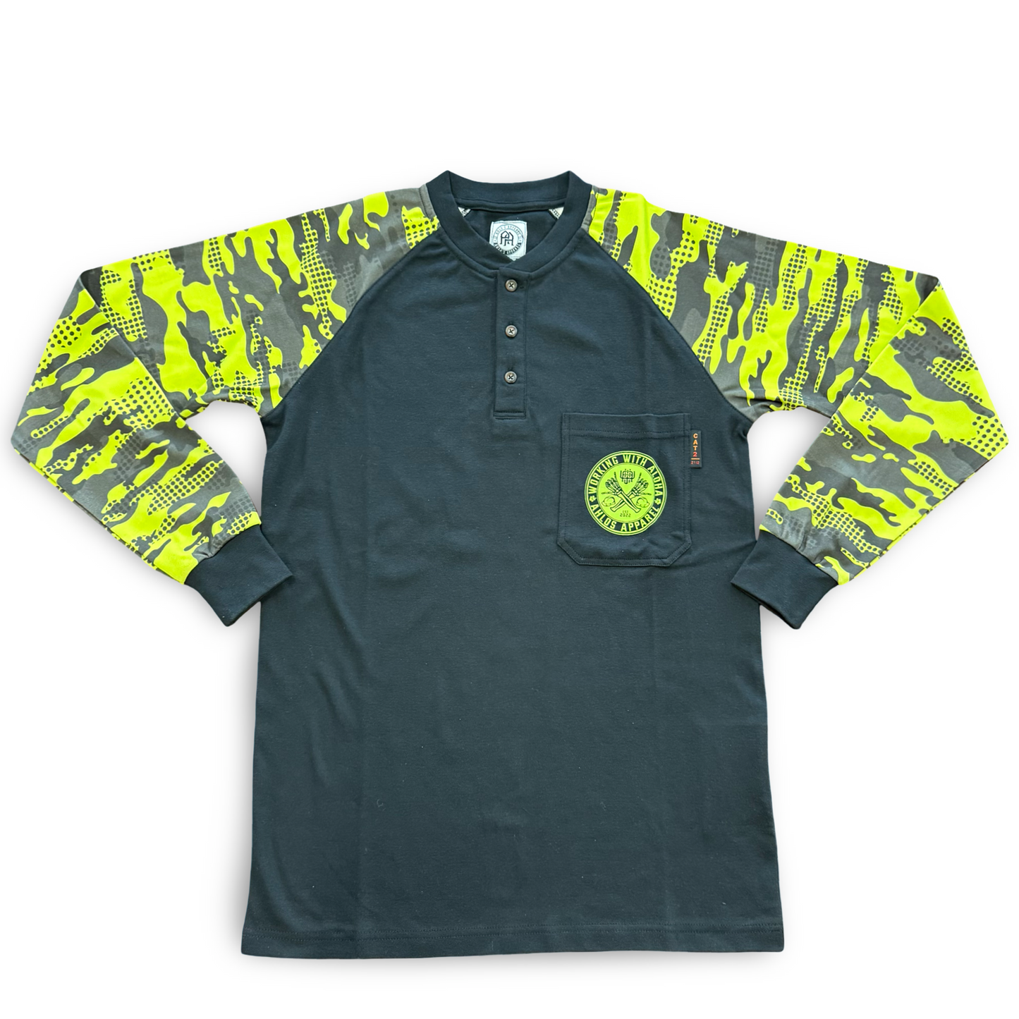 FR LONG SLEEVE TSHIRT -GREEN CAMO