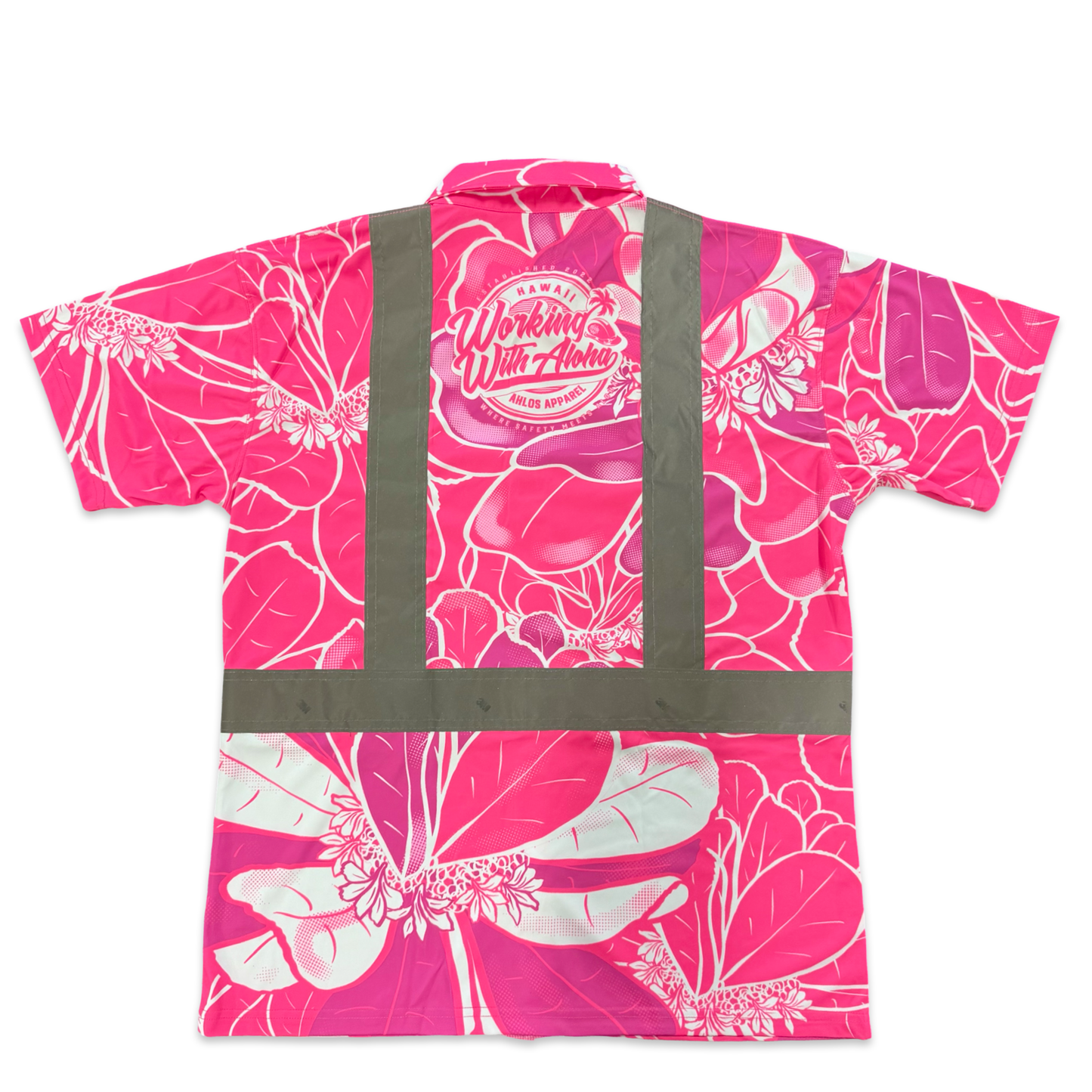NAUPAKA - SHORT SLEEVE POLO - CLASS 2 - PINK