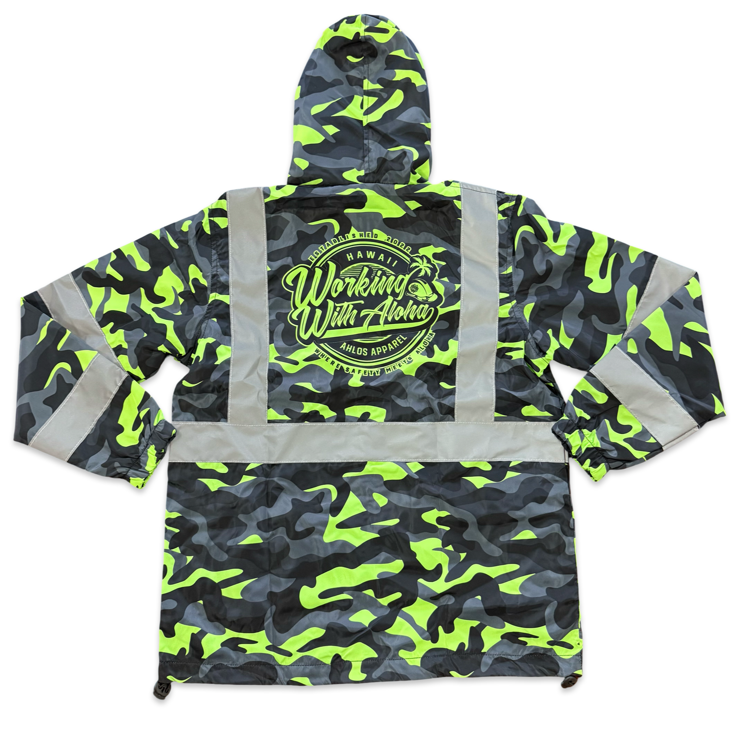 GREEN CAMO WINDBREAKER JACKET - CLASS 3