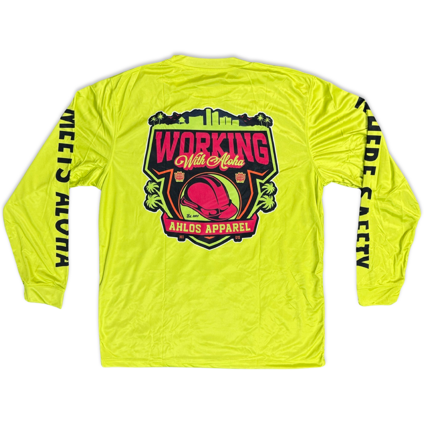 LONG SLEEVE - WORKING WITH ALOHA ESSENTIAL- YELLOW