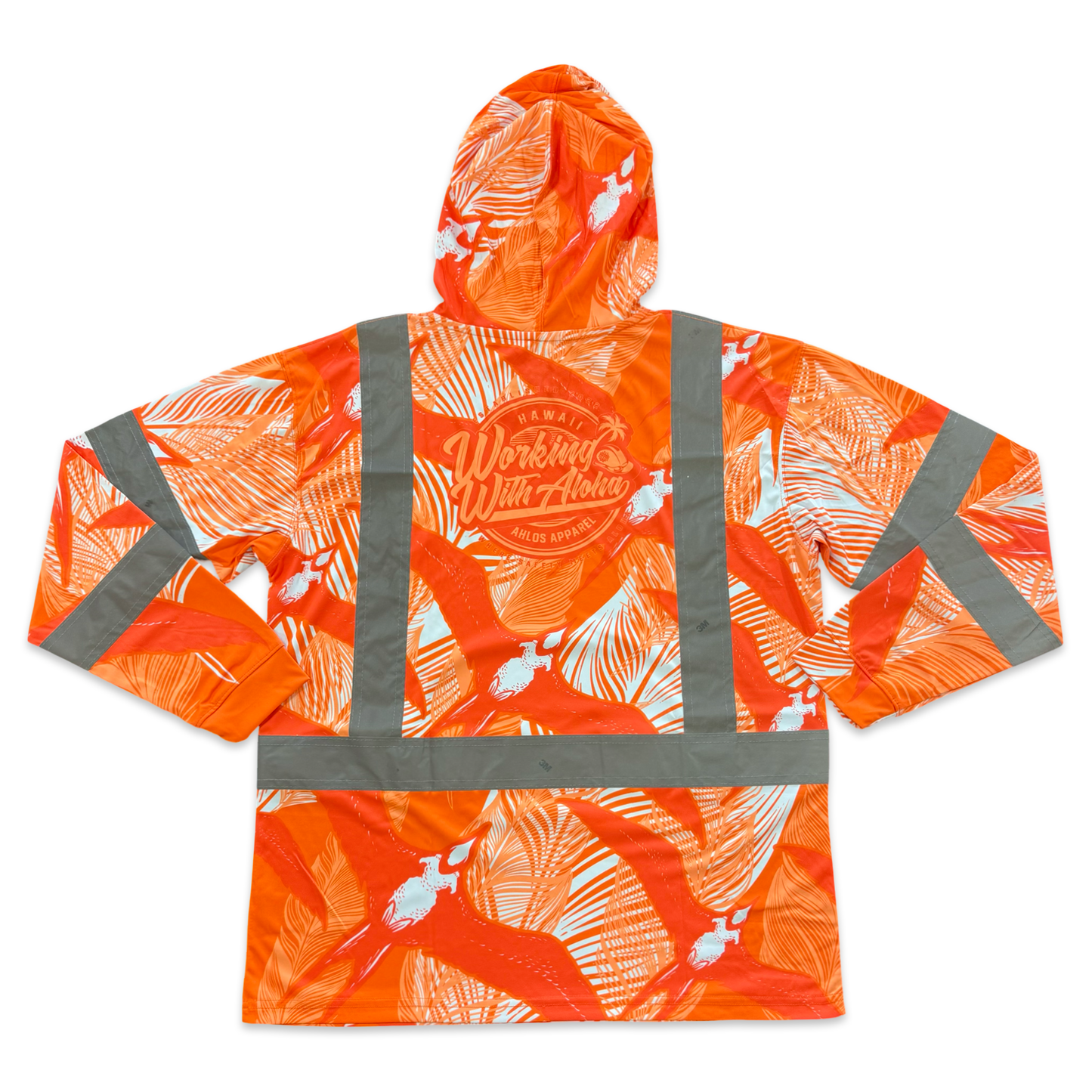 IWA BIRD - LONG SLEEVE HOODIE - ORANGE