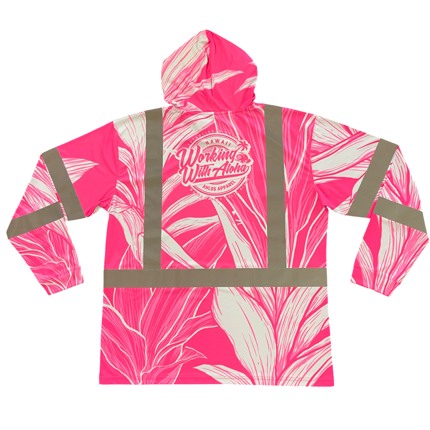TI LEAF - LONG SLEEVE HOODIE -CLASS 3 - PINK