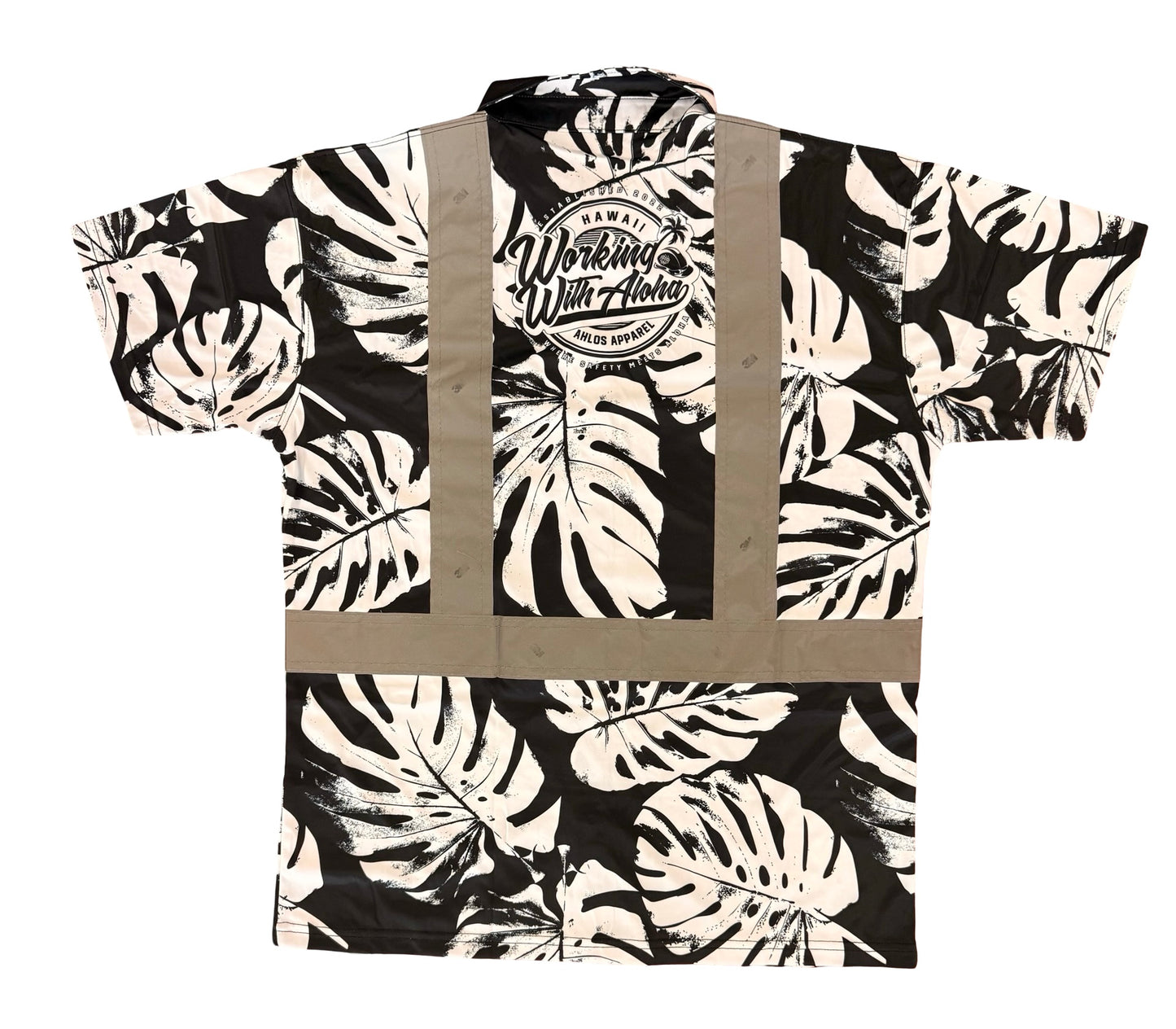 MONSTERA MADNESS - SHORT SLEEVE POLO - CL 2 - BLACK