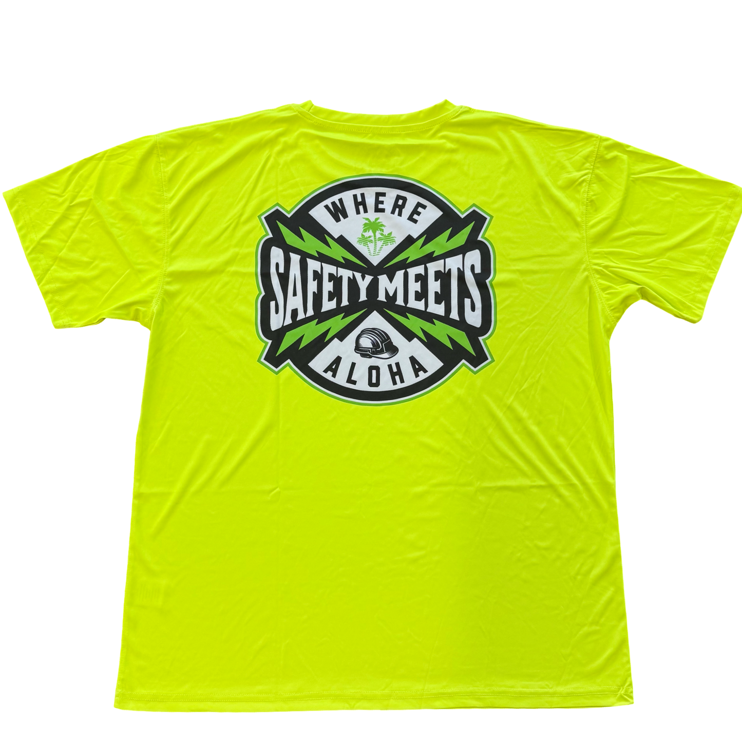 WHERE SAFETY MEETS ALOHA - SHORT SLEEVE - YELLOW