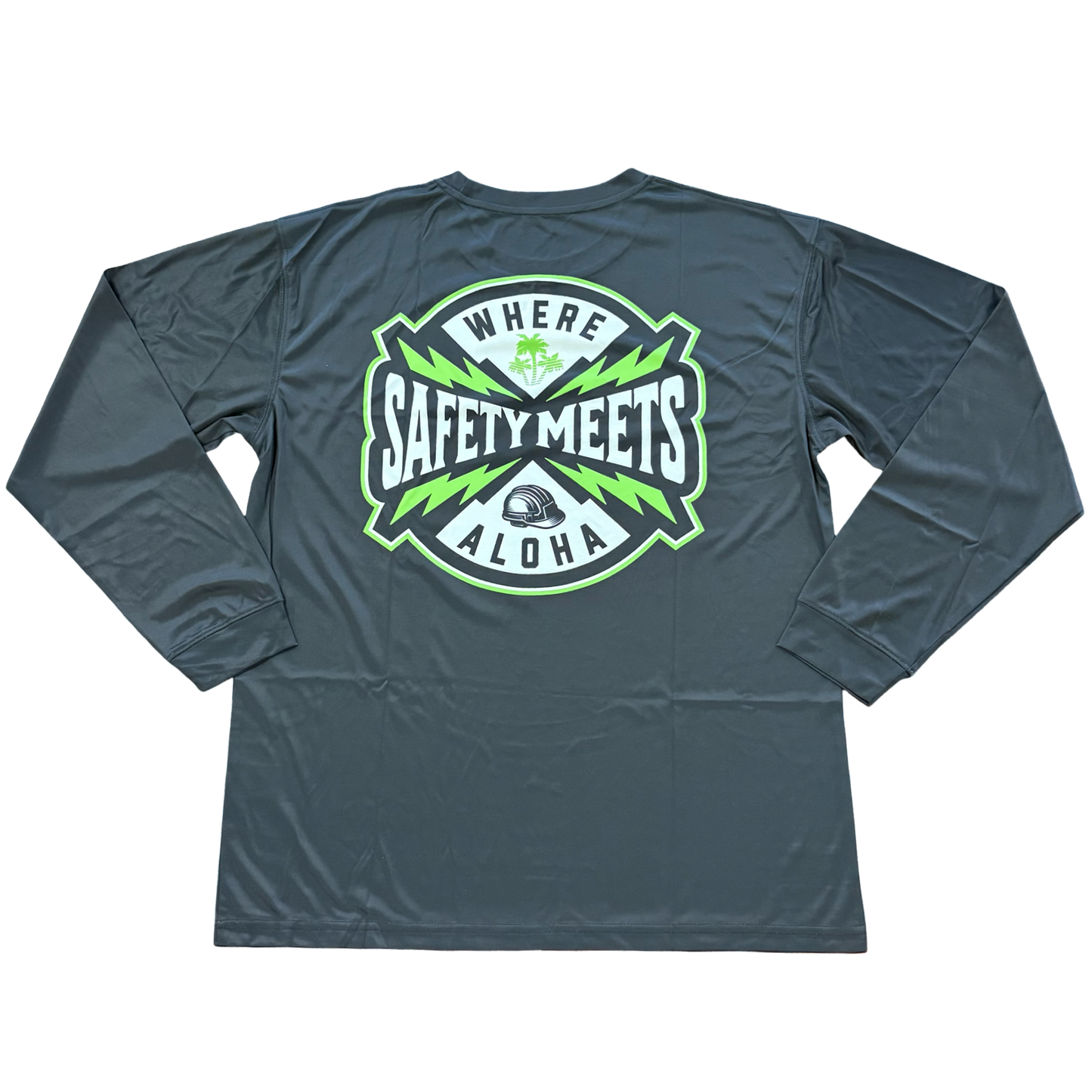 WHERE SAFETY MEETS ALOHA - LONG SLEEVE - BLACK