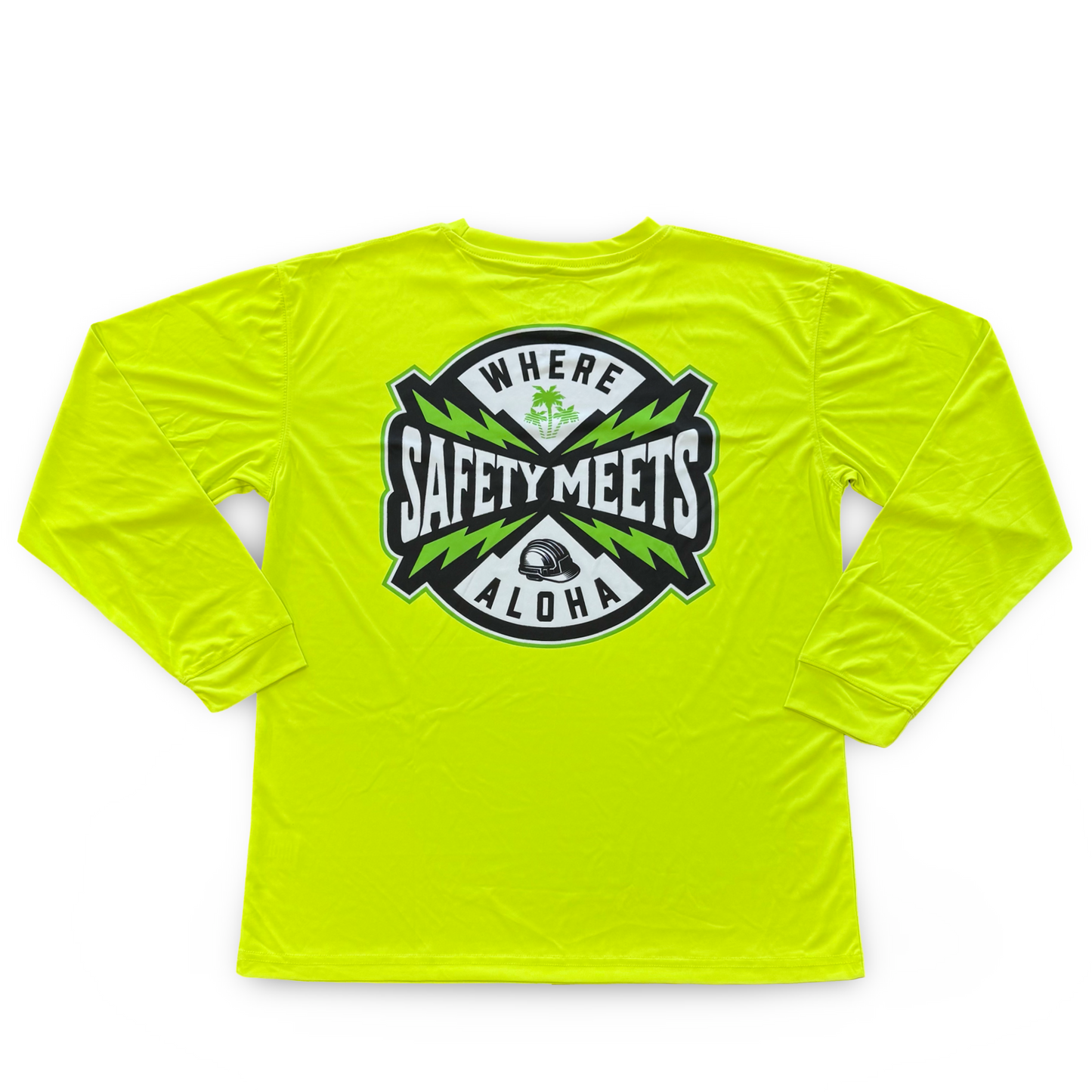 WHERE SAFETY MEETS ALOHA - LONG SLEEVE - YELLOW