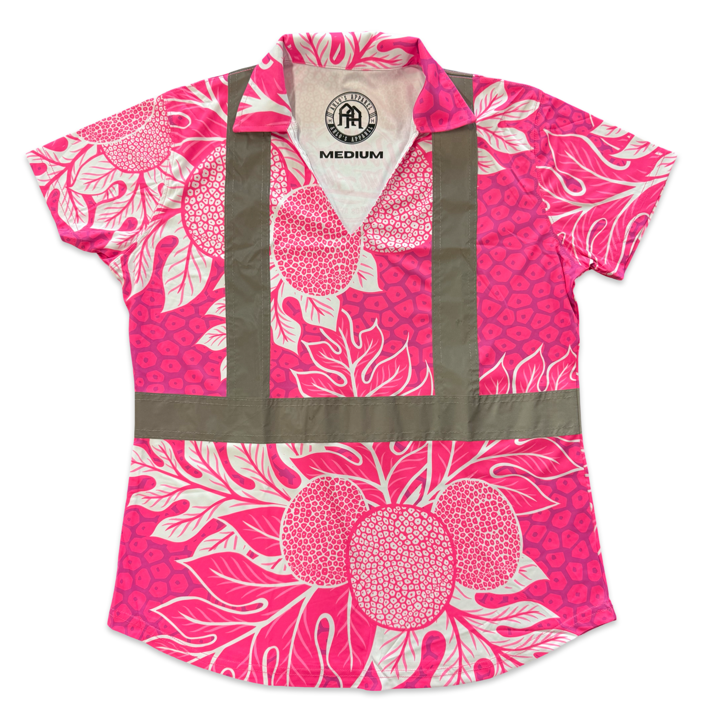 ULU -WOMENS SHORT SLEEVE POLO- PINK