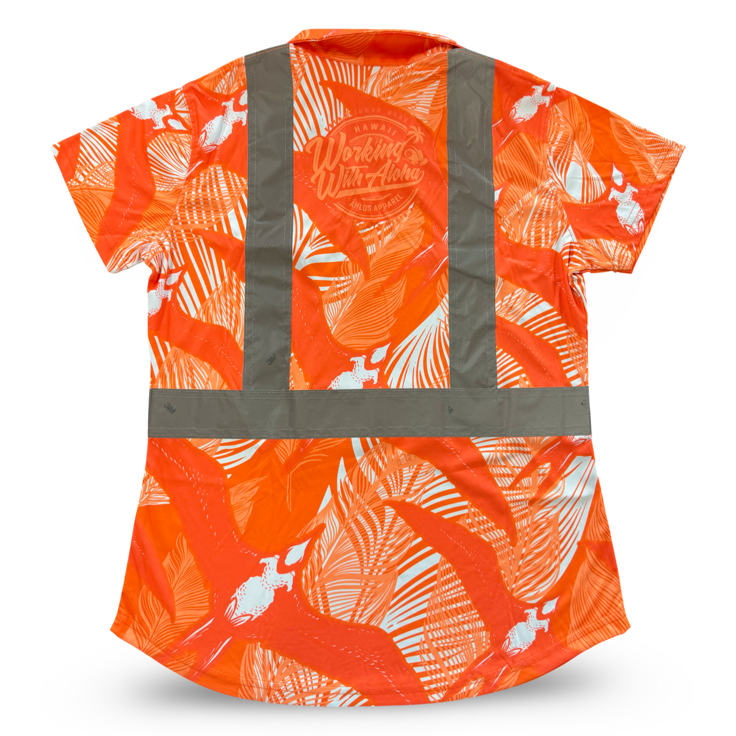 IWA BIRD -WOMENS SHORT SLEEVE POLO- ORANGE