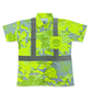 HIBISCUS CAMO  - SHORT SLEEVE POLO - CLASS 2 - YELLOW