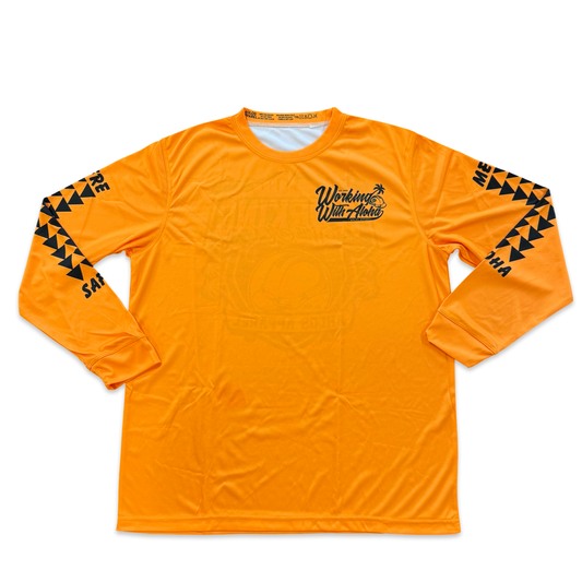 LONG SLEEVE - WWA LOKAHI ESSENTIALS -ORANGE