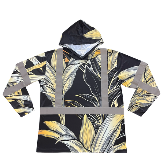 TI LEAF - LONG SLEEVE HOODIE -CLASS 3 - BLACK/GOLD