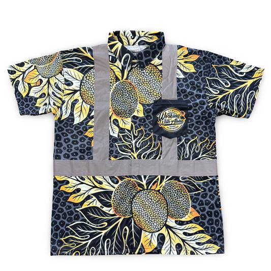 ULU - SHORT SLEEVE POLO - BLACK/GOLD