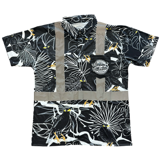 MYNA BIRD-SHORT SLEEVE POLO - BLACK