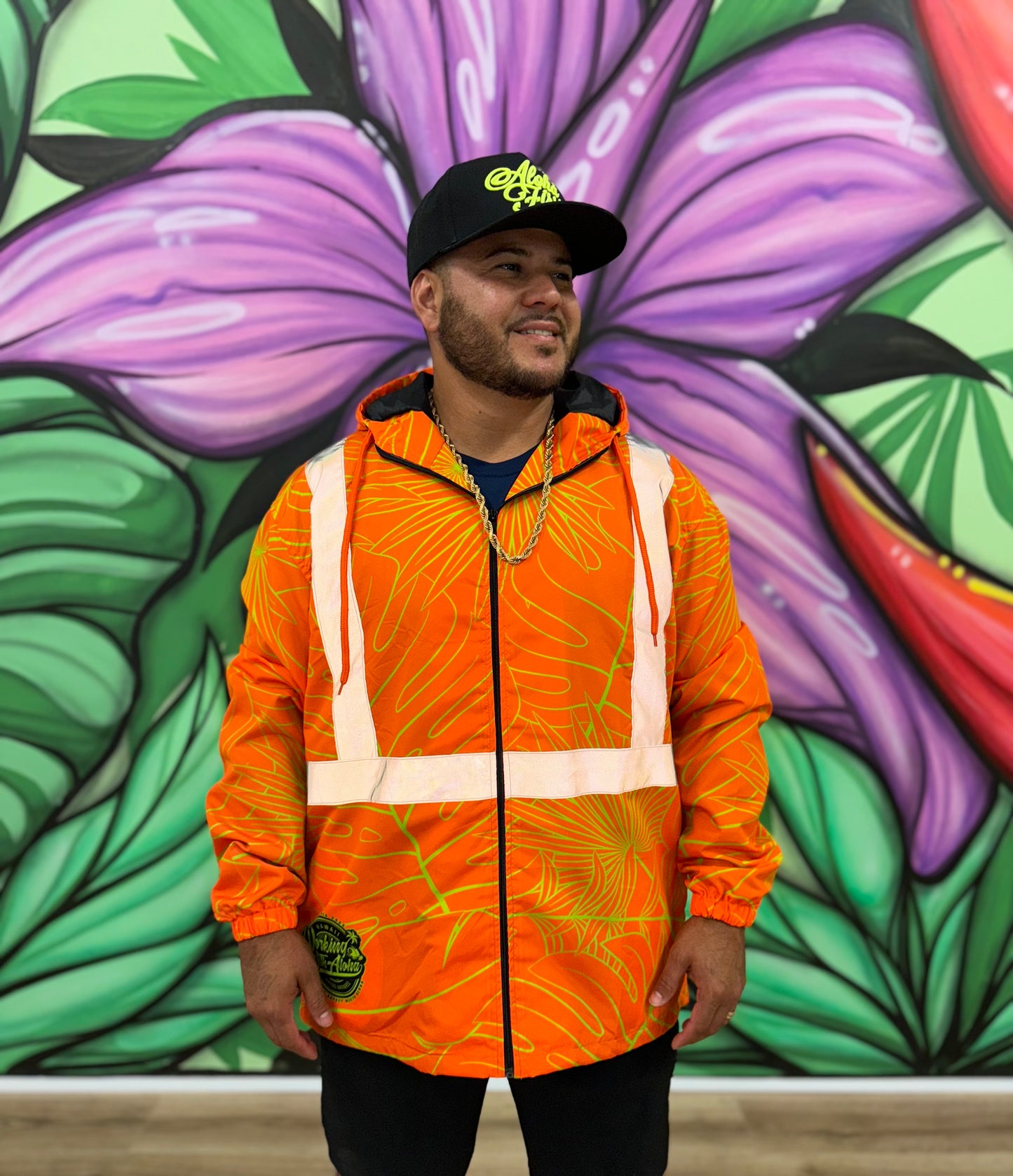 ORANGE RAIN BREEZE WINDBREAKER JACKET