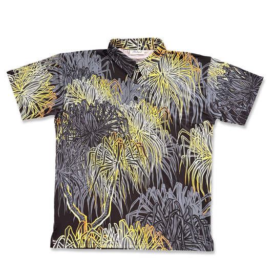 HALA - CLASSIC POLO - BLACK & GOLD