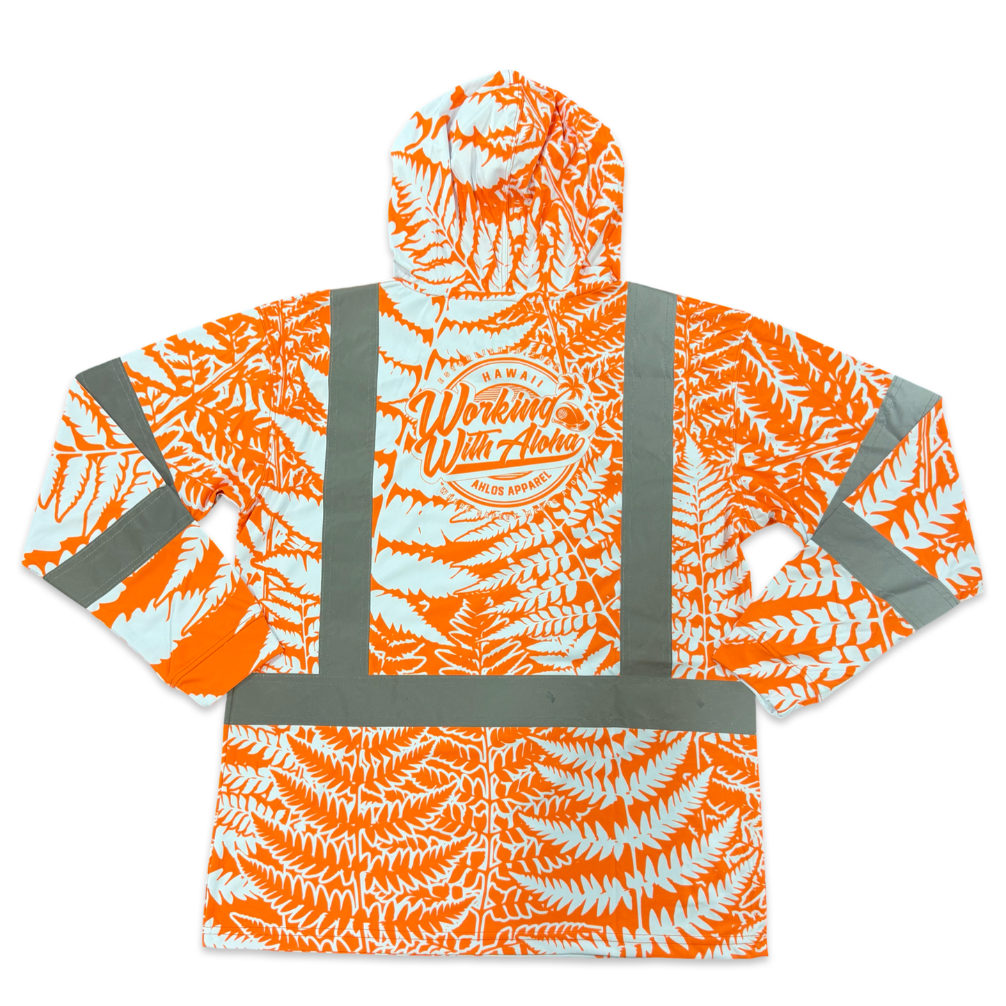 PALAPALAI FERN - LONG SLEEVE HOODIE - CLASS 3 - ORANGE
