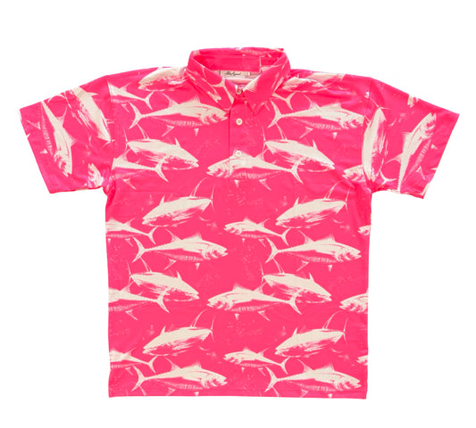 DA AHI RUN - CLASSIC POLO  - PINK