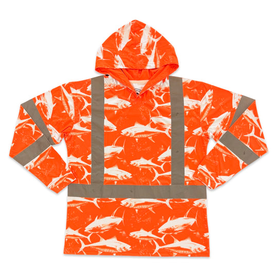 DA AHI RUN - LONG SLEEVE HOODIE CLASS-3 - ORANGE