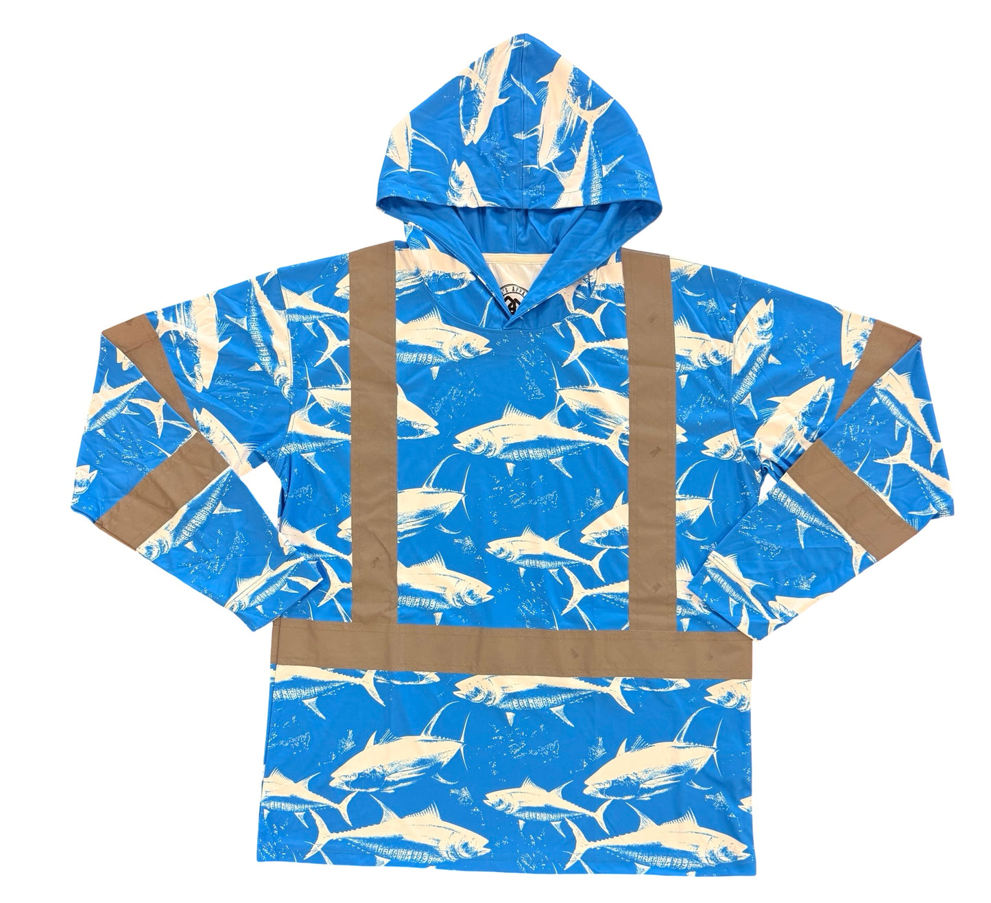 DA AHI RUN - LONG SLEEVE HOODIE - BLUE