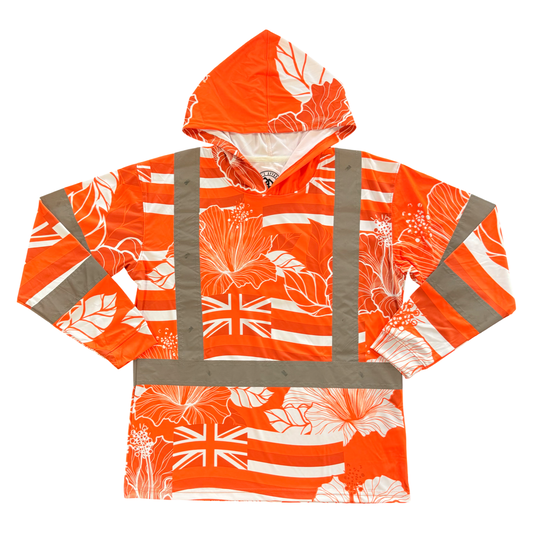 STATE OF ALOHA - L/S HOODIE CLASS 3 - ORANGE