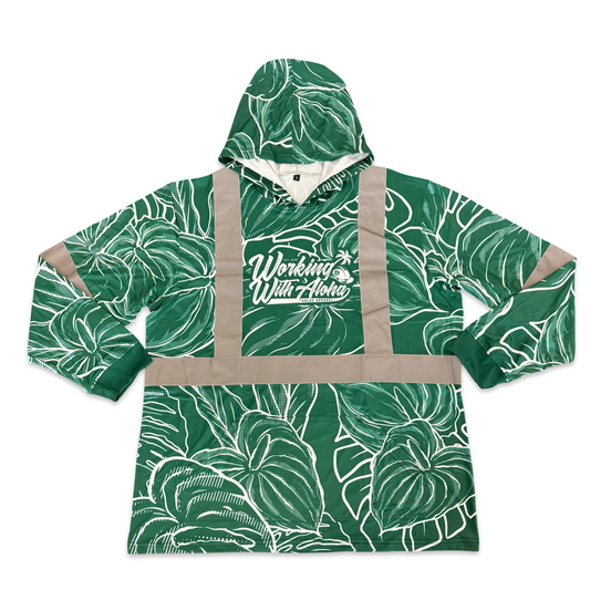 ANTHURIM MIST - LONG SLEEVE HOODIE - GREEN