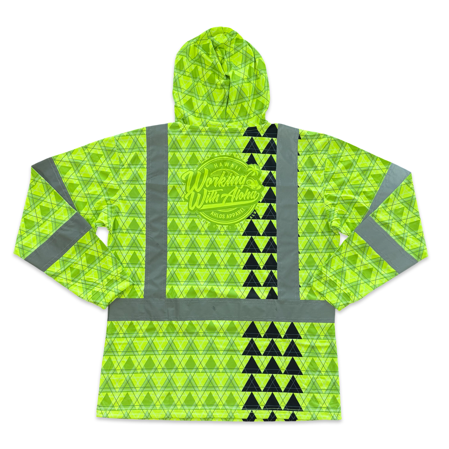 LOKAHI PLAID - LONG SLEEVE HOODIE - CLASS 3 - YELLOW