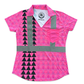 LOKAHI PLAID - WOMEN'S S/S POLO - CLASS 2 - PINK