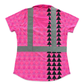 LOKAHI PLAID - WOMEN'S S/S POLO - CLASS 2 - PINK