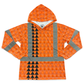 LOKAHI PLAID - LONG SLEEVE HOODIE - CLASS 3 - ORANGE