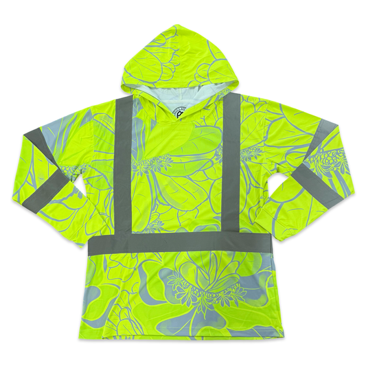 NAUPAKA - LONG SLEEVE HOODIE - CLASS 3 - YELLOW