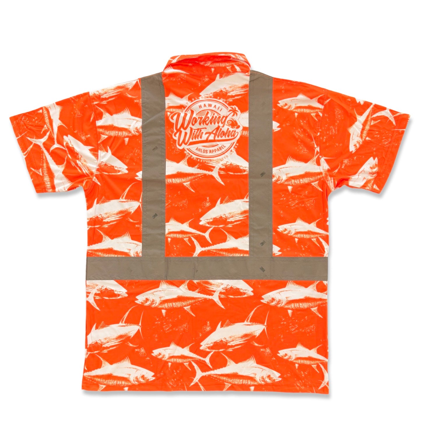 DA AHI RUN - SHORT SLEEVE POLO - ORANGE