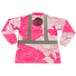 PEONIES- LONG SLEEVE POLO - PINK