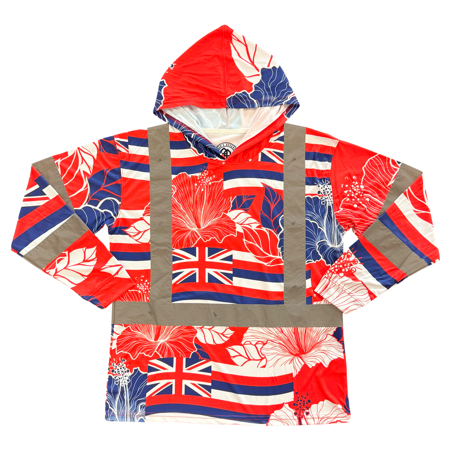 STATE OF ALOHA - L/S HOODIE CLASS 3 - RED & BLUE