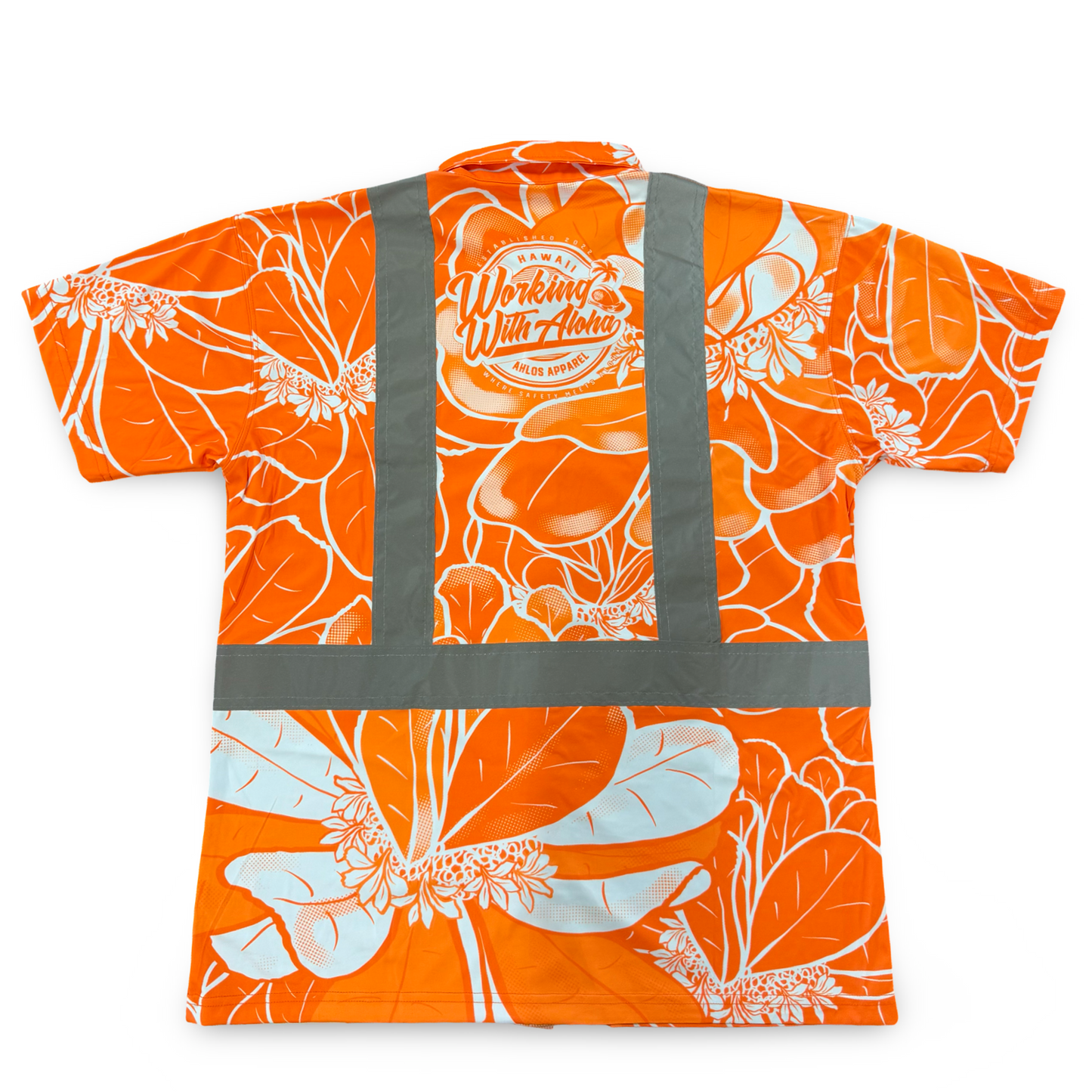 NAUPAKA - SHORT SLEEVE POLO - CLASS 2 - ORANGE