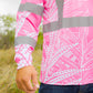 LAUA'E FERN - LONG SLEEVE HOODIE - PINK