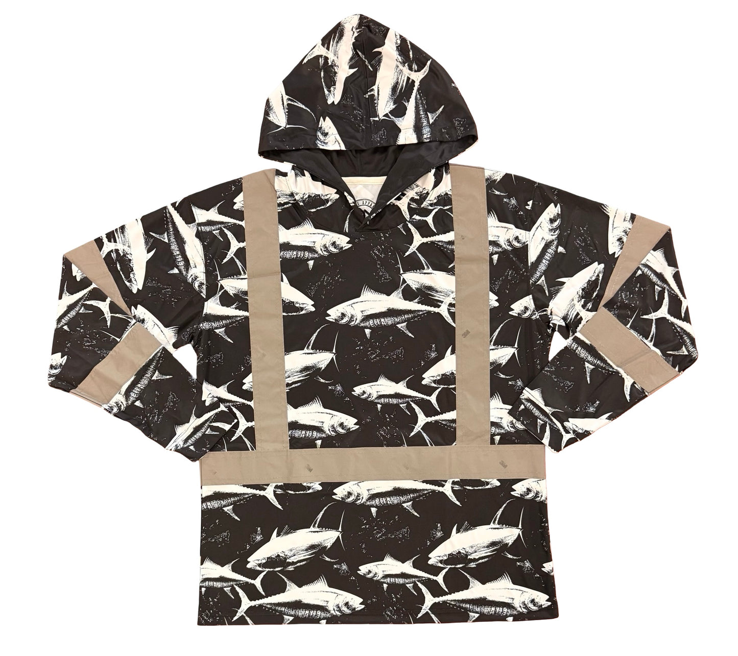 DA AHI RUN - LONG SLEEVE HOODIE - BLACK