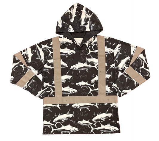DA AHI RUN - LONG SLEEVE HOODIE CLASS-3 - BLACK