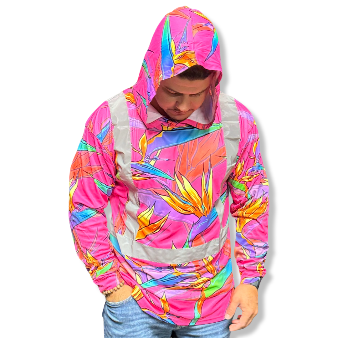 PINK-BOP- LONG SLEEVE HOODIE